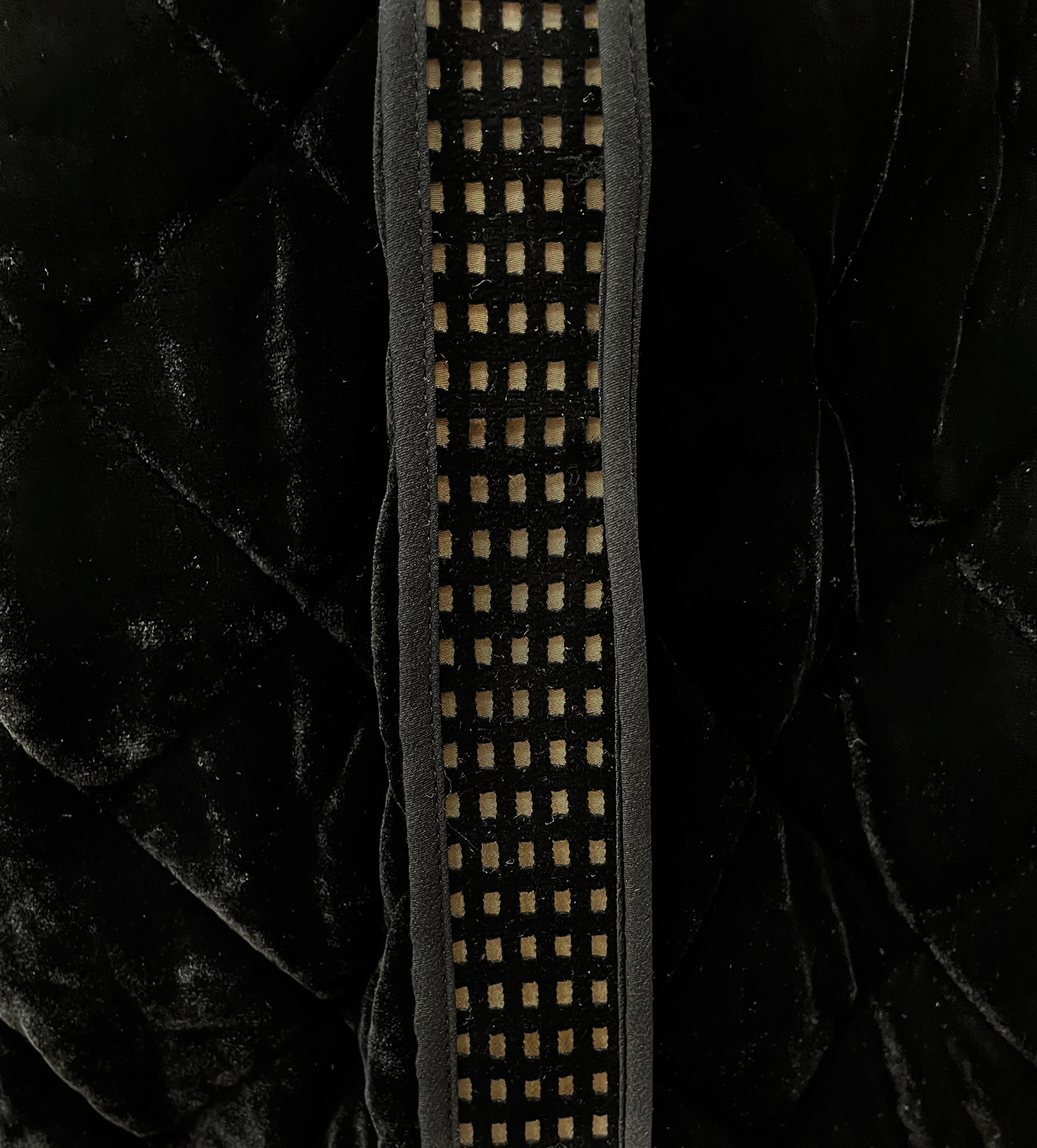 Черная бархатная юбка Fendi