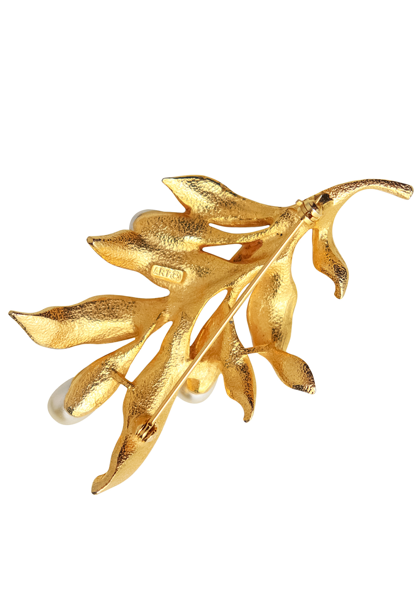 Брошь-ветвь Art с жемчугом