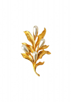 Брошь-ветвь Art с жемчугом