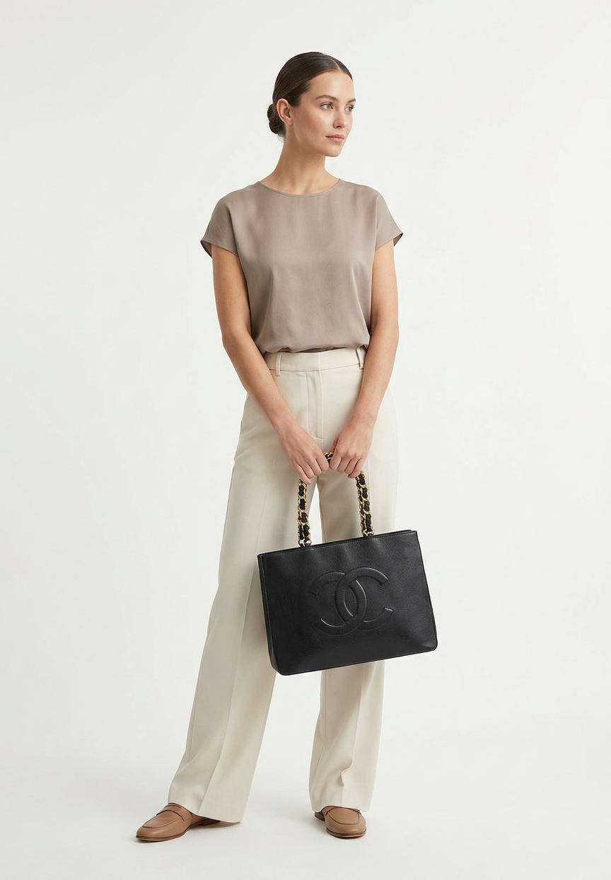 Черная сумка Chanel Grand Shopping Tote