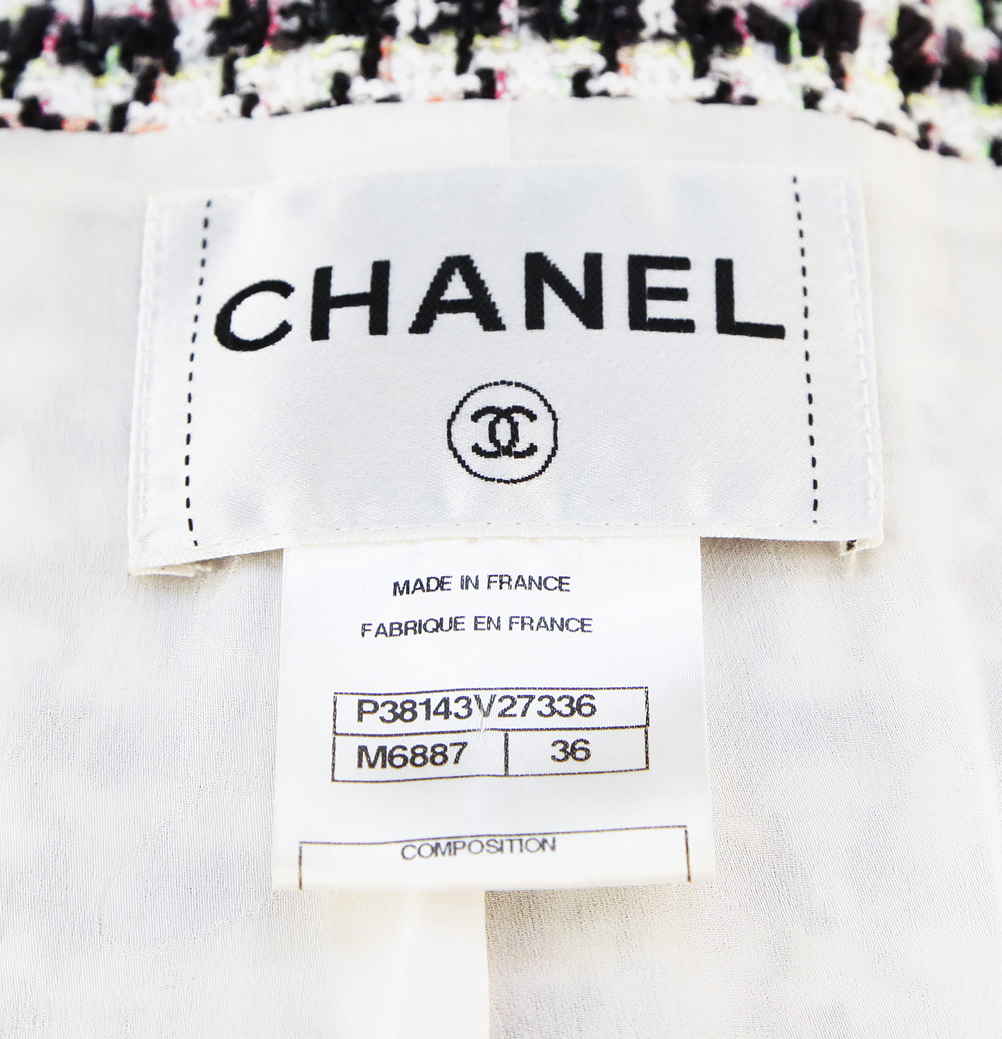 Чёрно-белый жакет Chanel