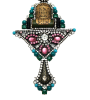 Массивное колье Larry Vrba с кристаллами