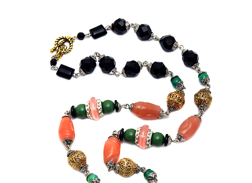 Массивное колье Larry Vrba с кристаллами