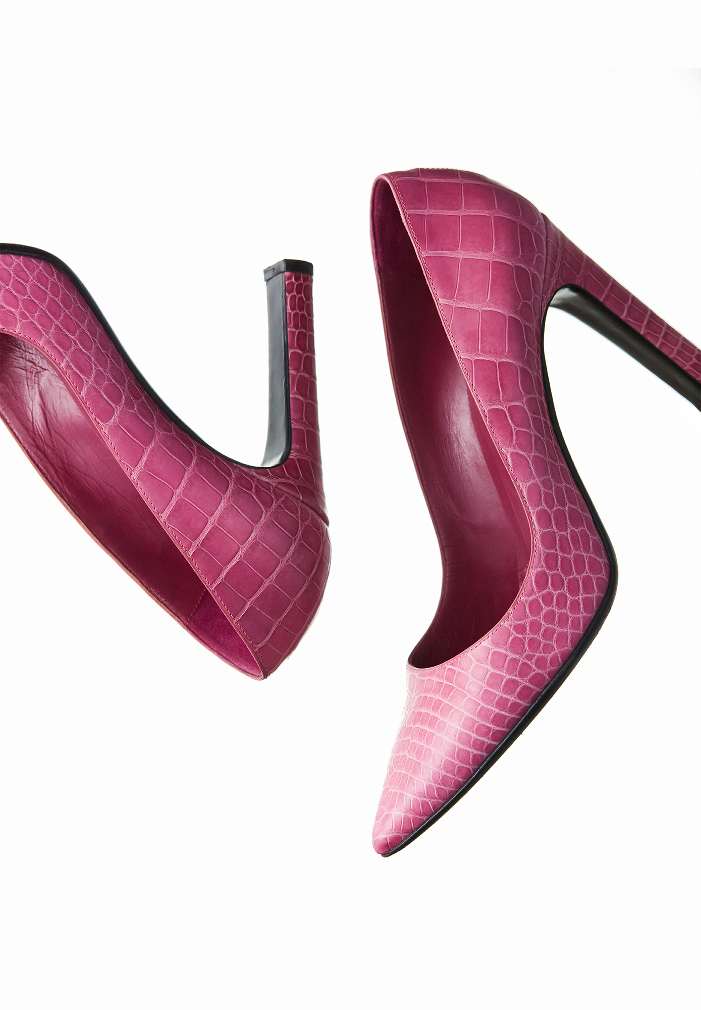 Туфли Hermès из кожи крокодила