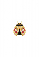 Винтажная брошь в виде божьей коровки