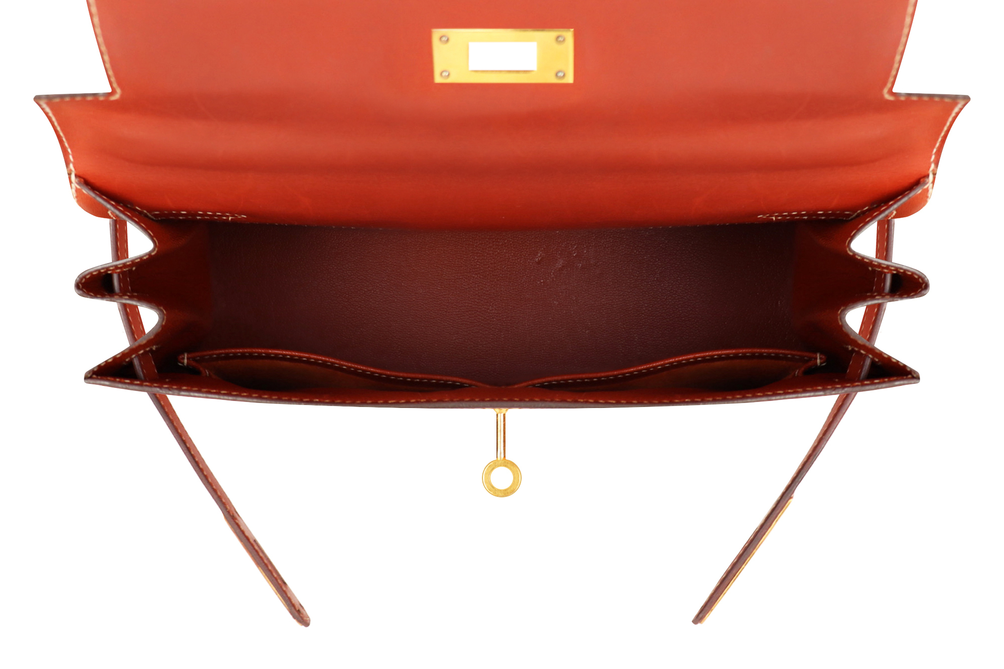 Сумка Hermès Kelly 28 Brique Box Sellier