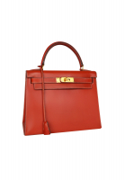 Сумка Hermès Kelly 28 Brique Box Sellier