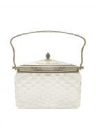 Хрустальный сундучок с ручкой и крышкой