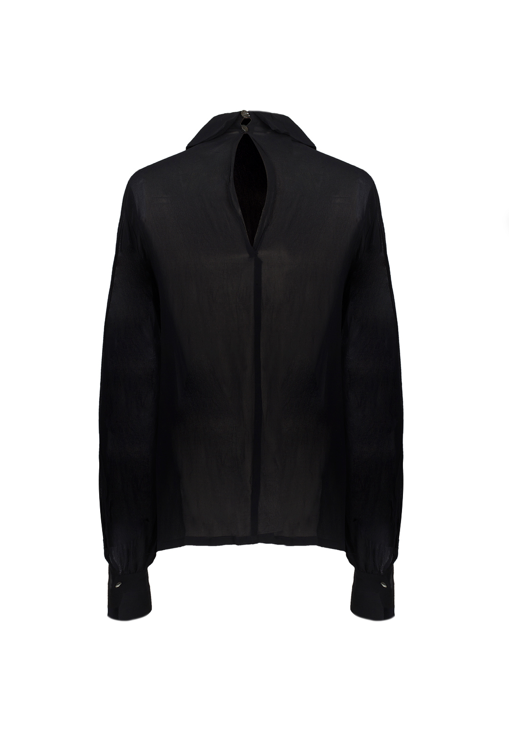 Черная блузка Chanel с бантом
