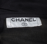 Черная блузка Chanel с бантом