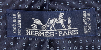 Шелковый галстук Hermès синего цвета