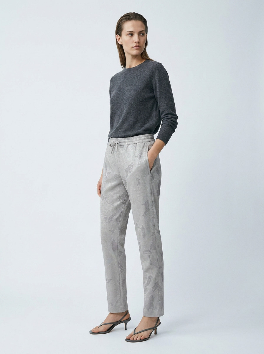 Брюки Dries van Noten с цветочным принтом