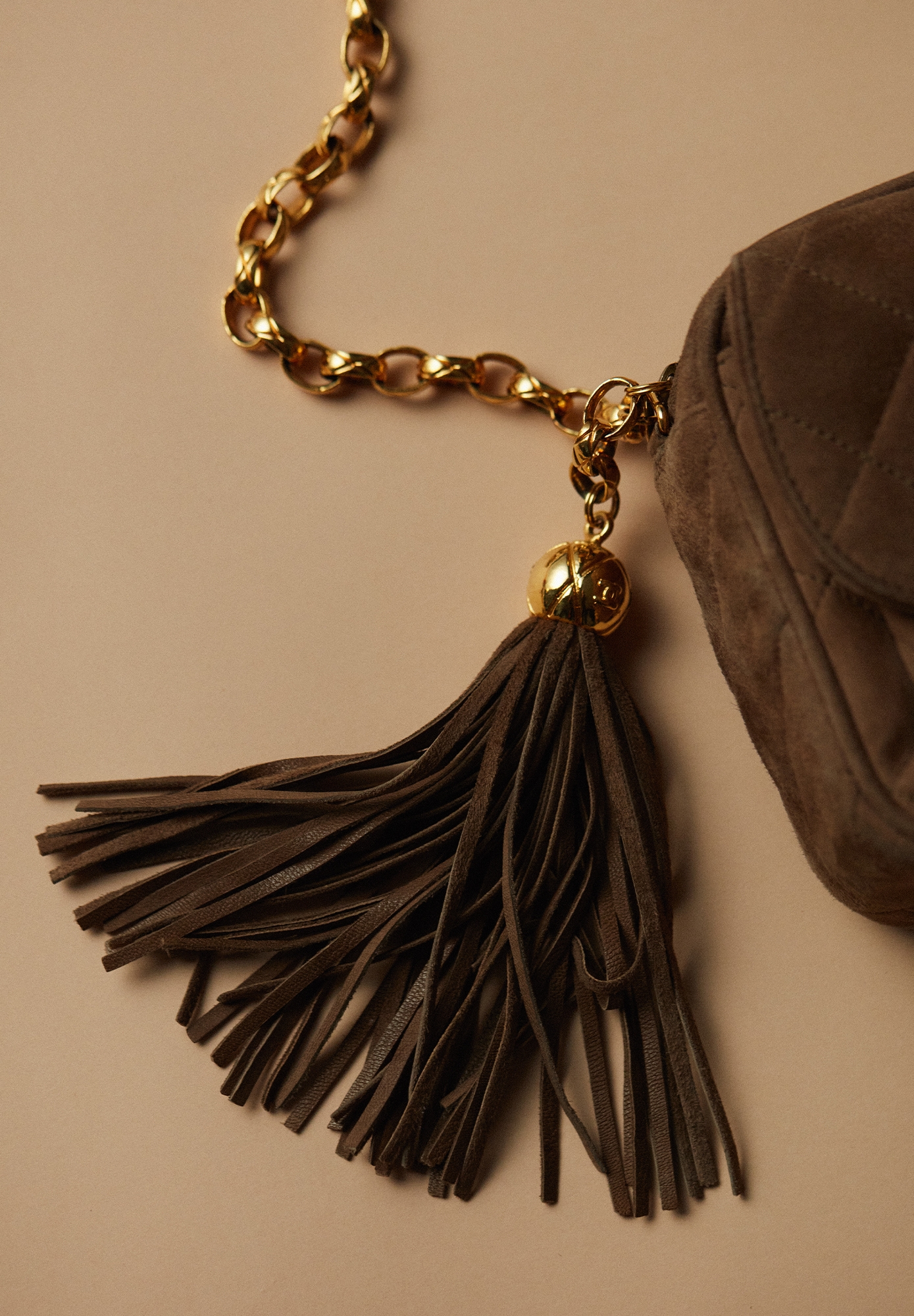 Замшевая cумка Chanel Jumbo Camera 