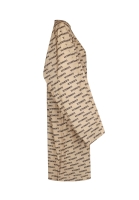 Бежевый плащ Vetements с надписями