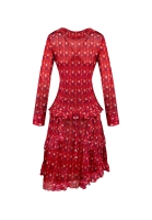 Красный комплект Christian Dior с цветочным принтом