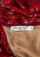 Красный комплект Christian Dior с цветочным принтом