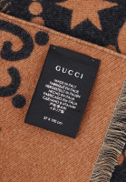 Двусторонний шарф Gucci с монограммами