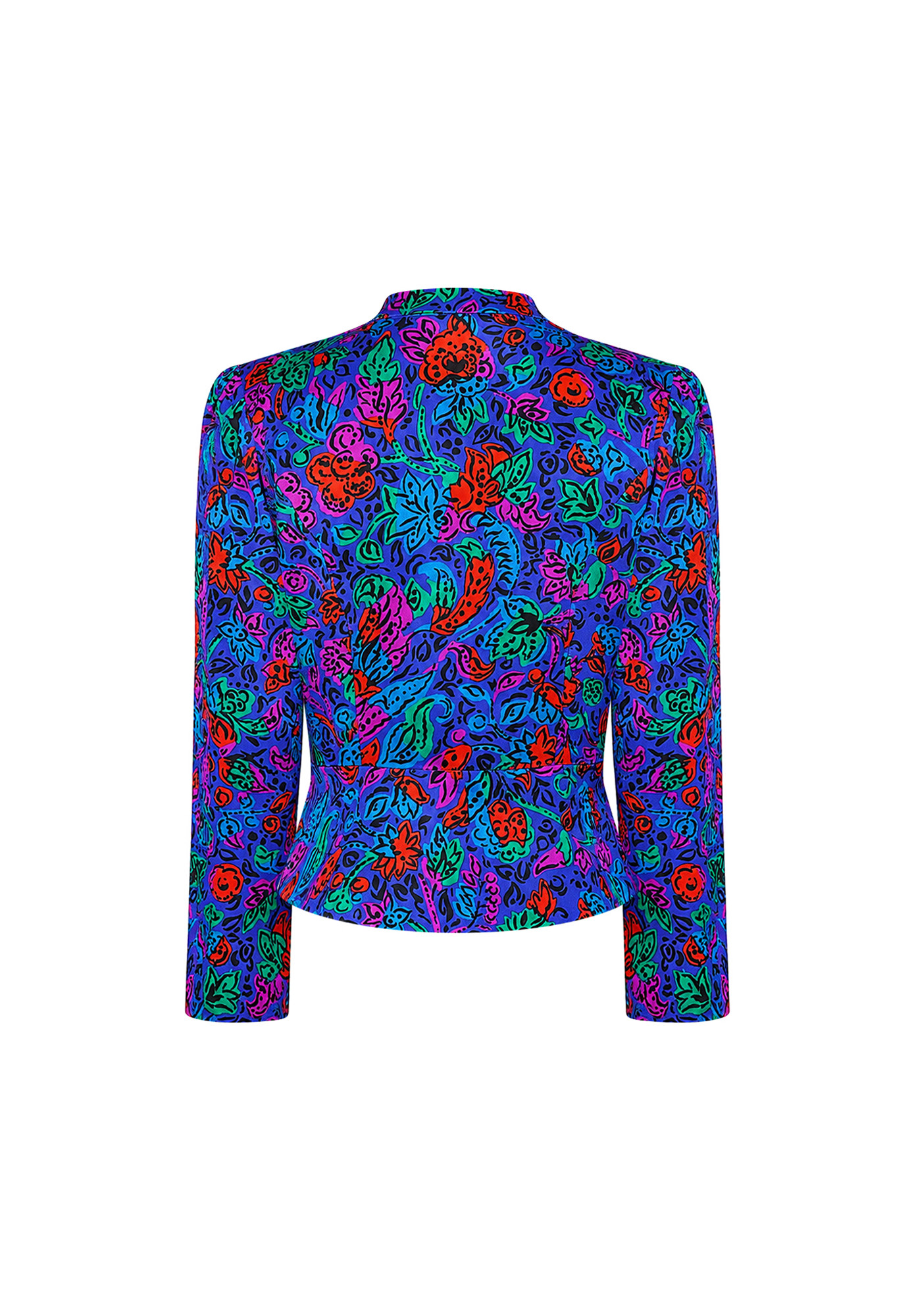 Шелковая блузка Saint Laurent с цветами