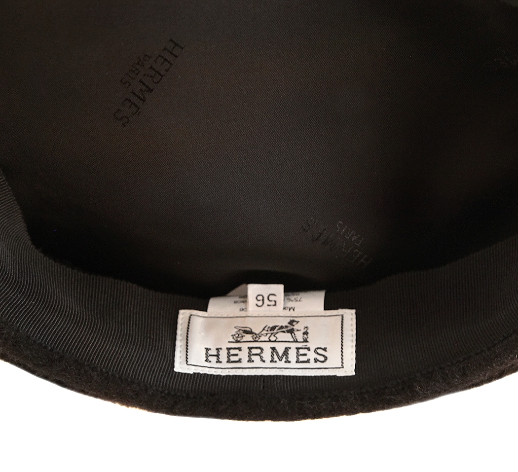 Черная кепка Hermès