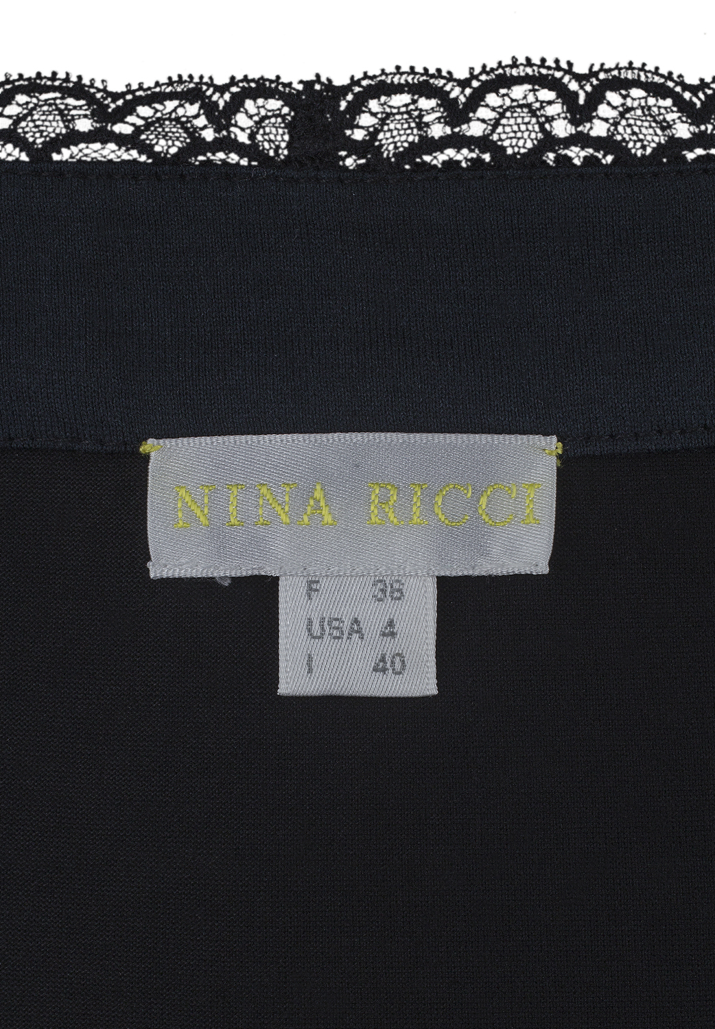 Чёрный топ Nina Ricci