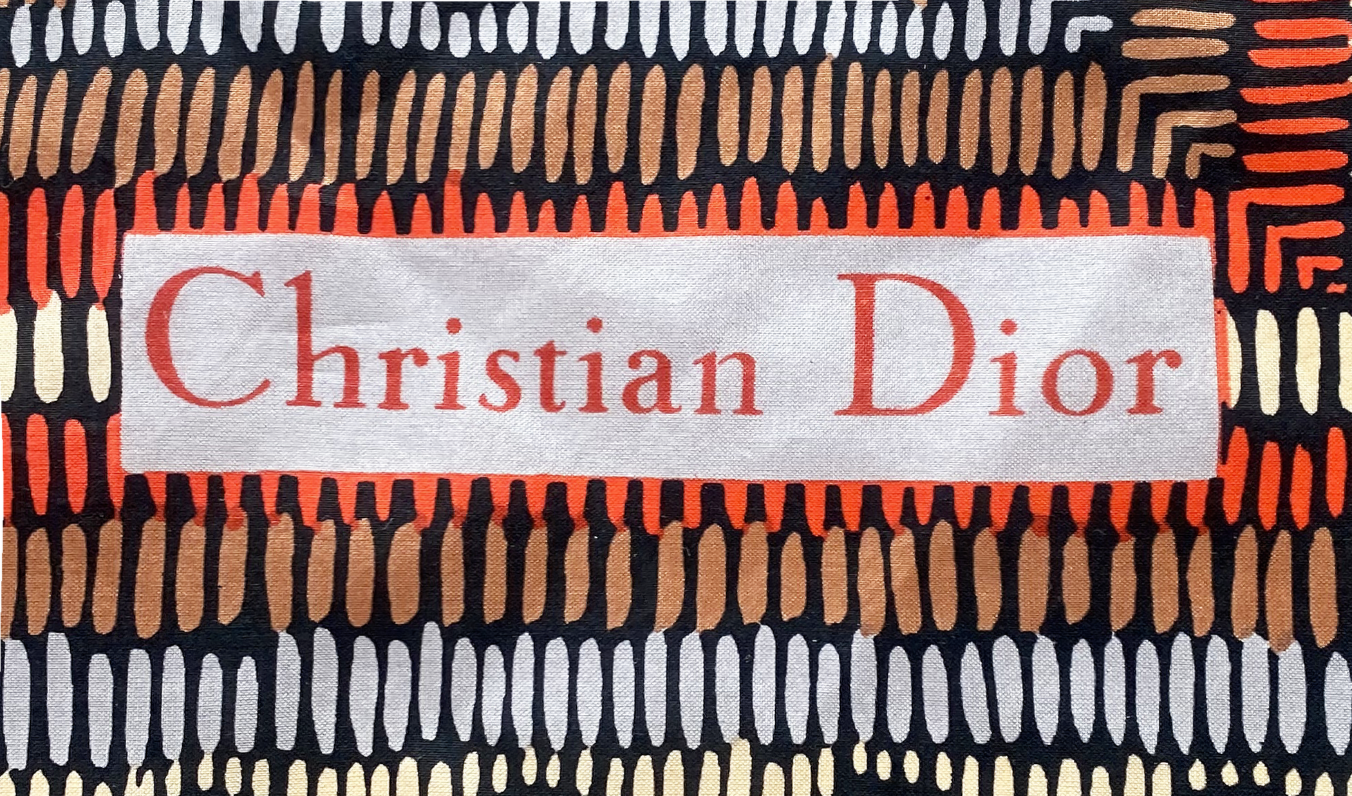 Коричневый платок Christian Dior
