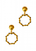 Крупные клипсы-кольца Chanel