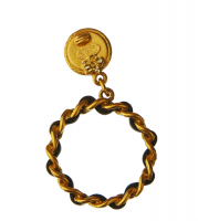 Крупные клипсы-кольца Chanel