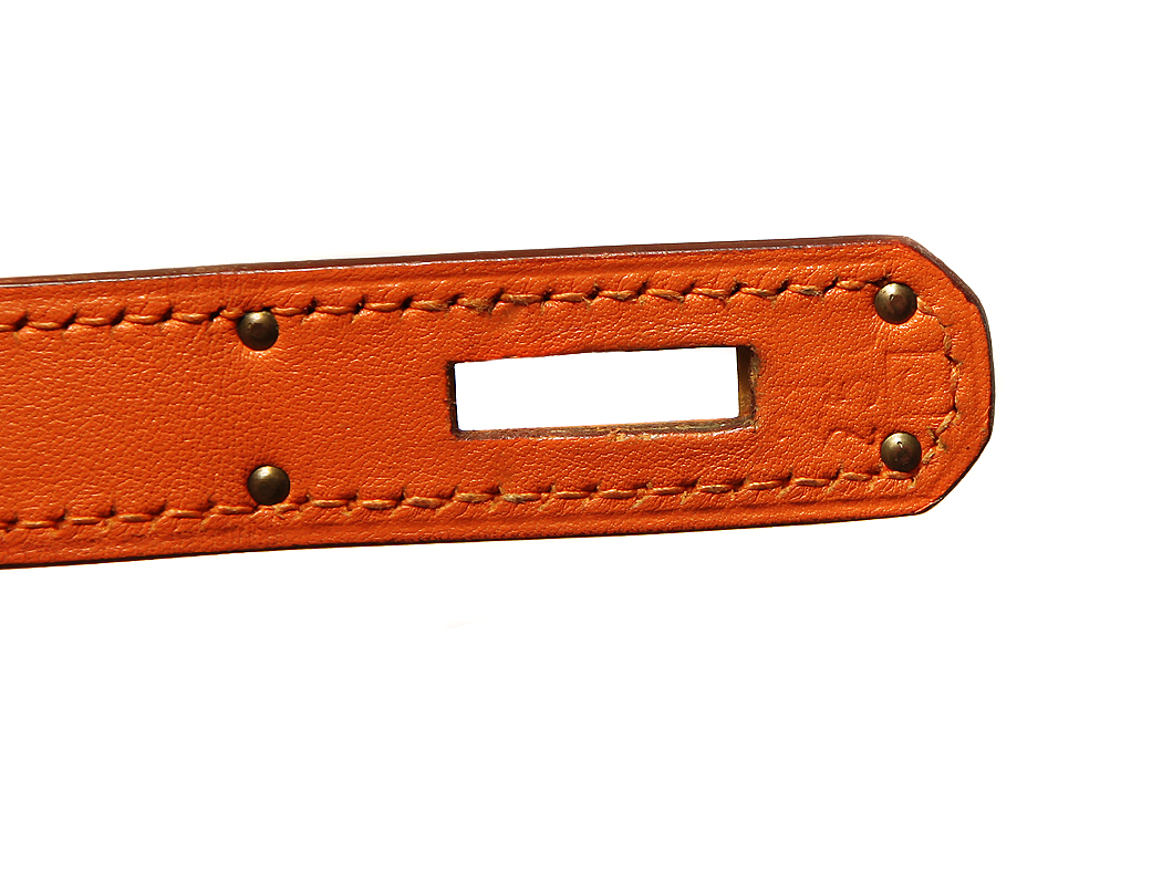 Ярко-оранжевая сумка Hermès Kelly 28