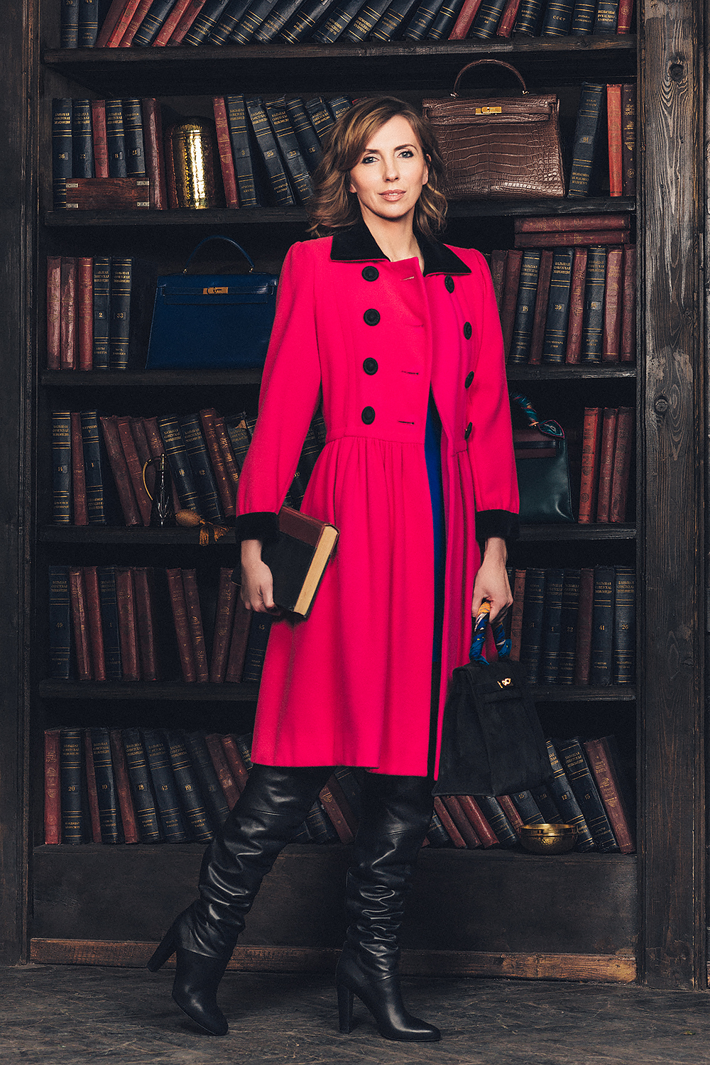 Двубортное пальто Yves Saint Laurent