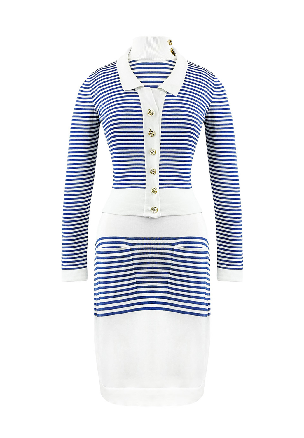 Костюм Chanel в полоску