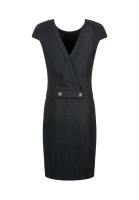 Черное льняное платье Chanel 