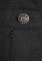 Черное льняное платье Chanel 