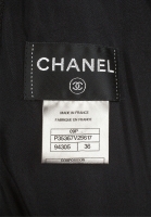 Черное льняное платье Chanel 