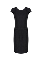 Черное льняное платье Chanel 