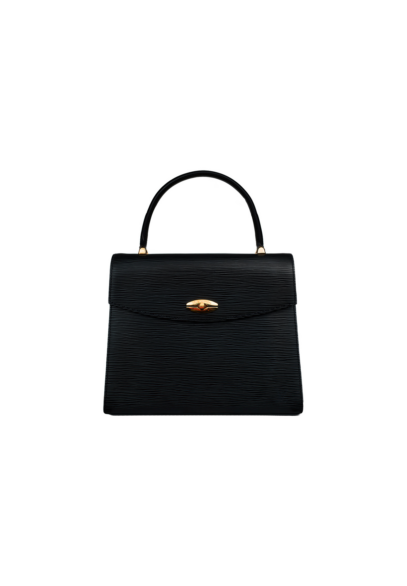 Черная кожаная сумка Louis Vuitton 