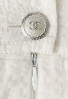 Белый топ Chanel с плиссировкой