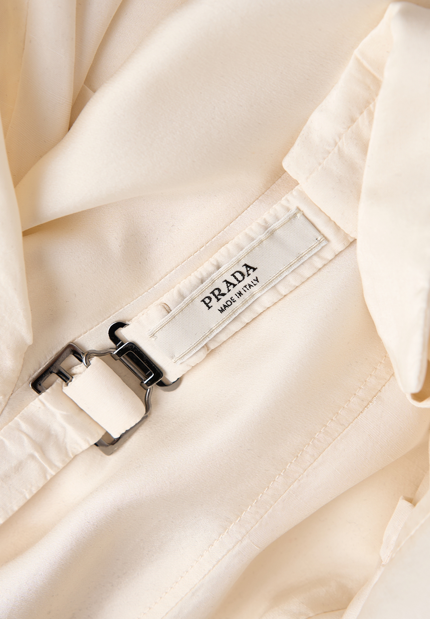 Шелковый жакет Prada с открытой спиной