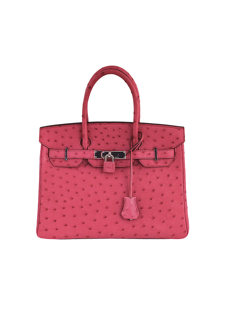 Сумка Hermès Birkin 30 из кожи страуса
