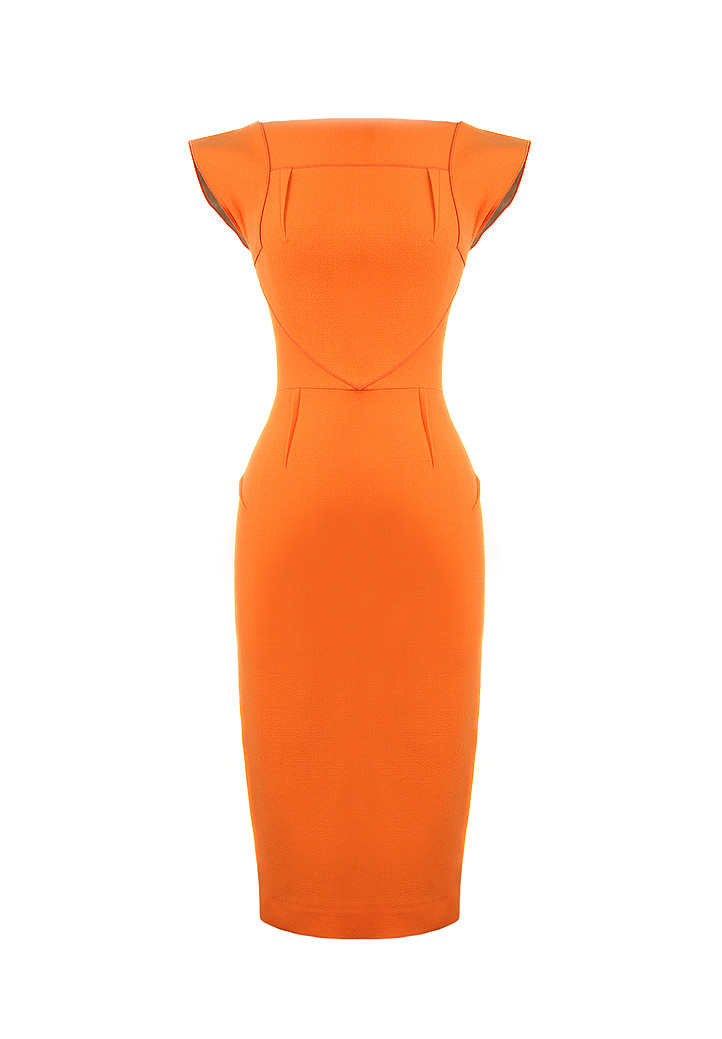 roland mouret orange dress Roland Mouret Strapless Satin Maxi Dress in Orange