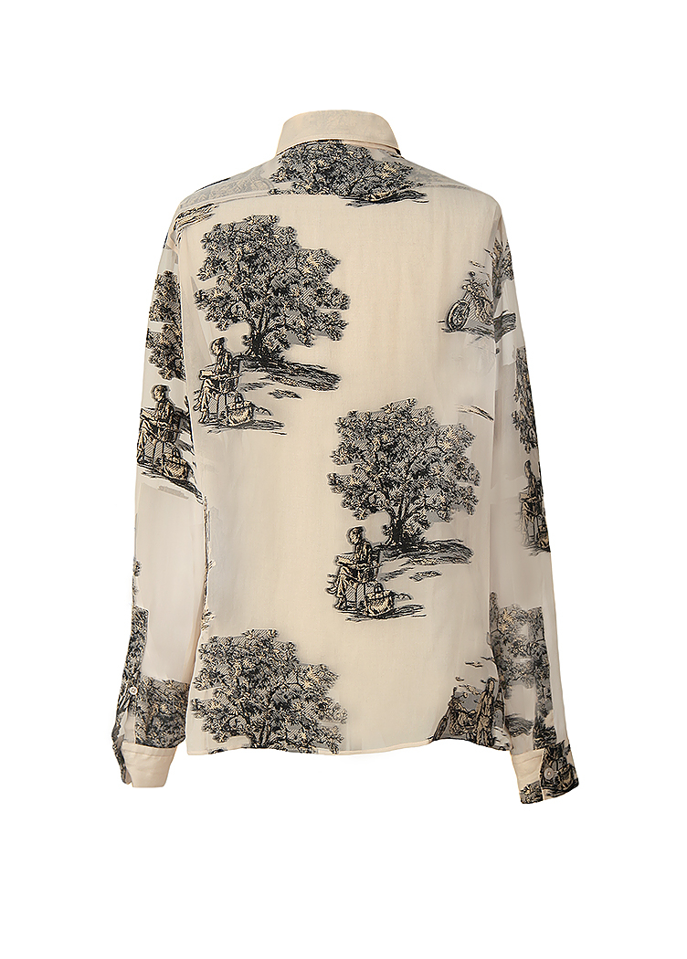 Полупрозрачная блузка Hermès