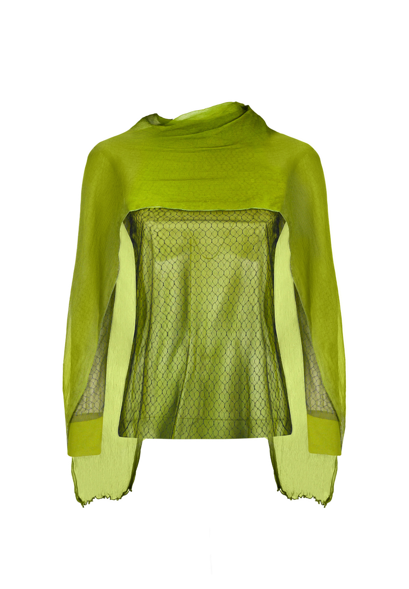 Зелёная блуза Gucci