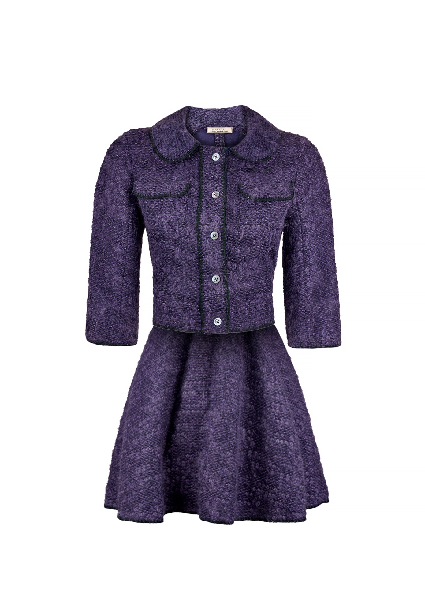 Фиолетовый костюм Nina Ricci