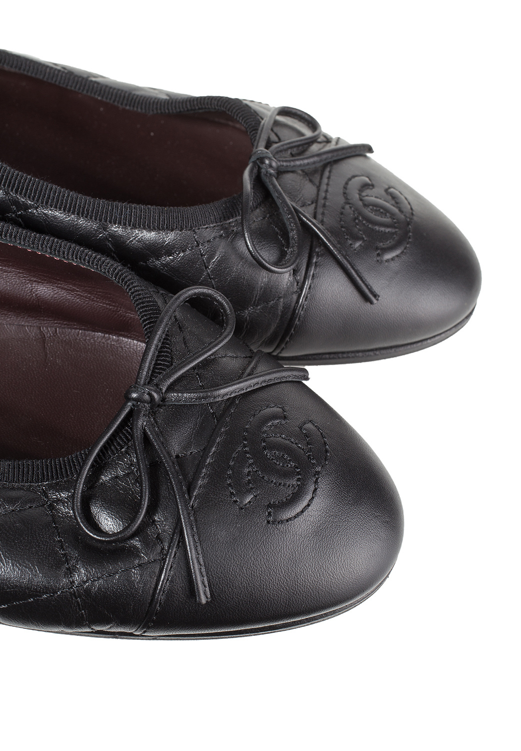 Черные балетки Chanel