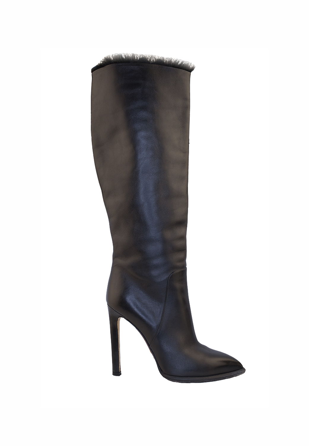 Чёрные высокие сапоги Louis Vuitton