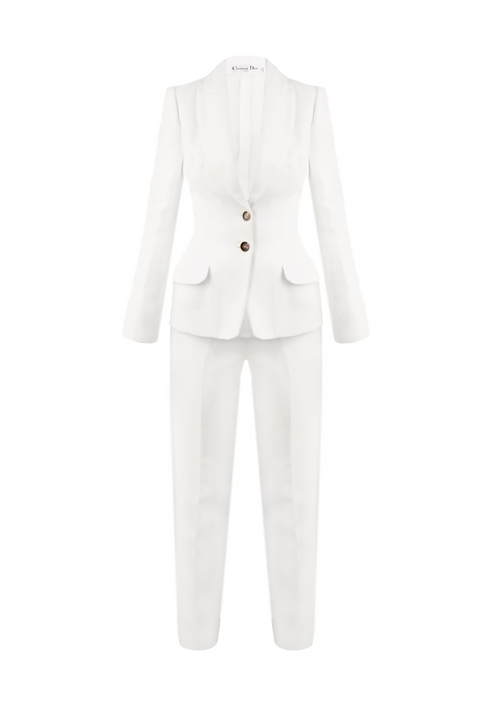Белый костюм Christian Dior