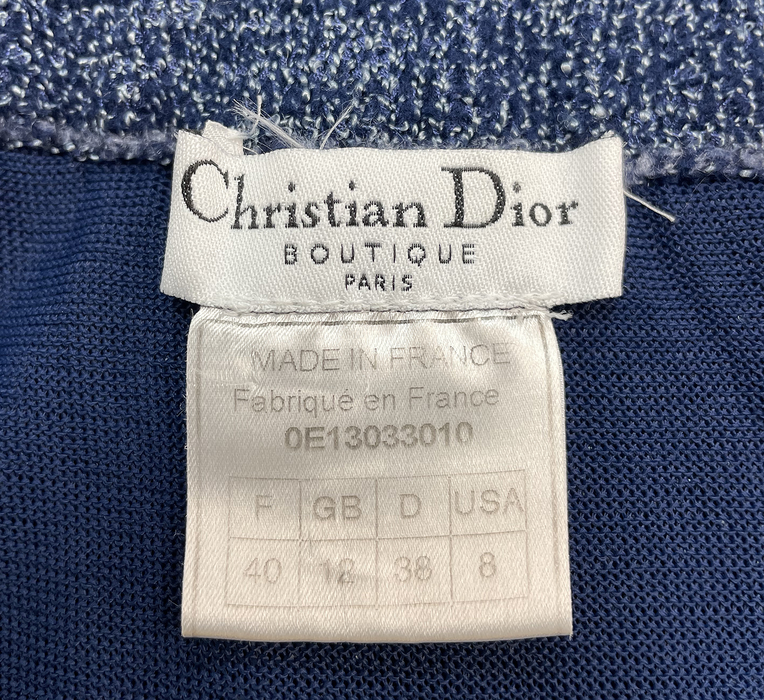 Вязаная юбка Christian Dior