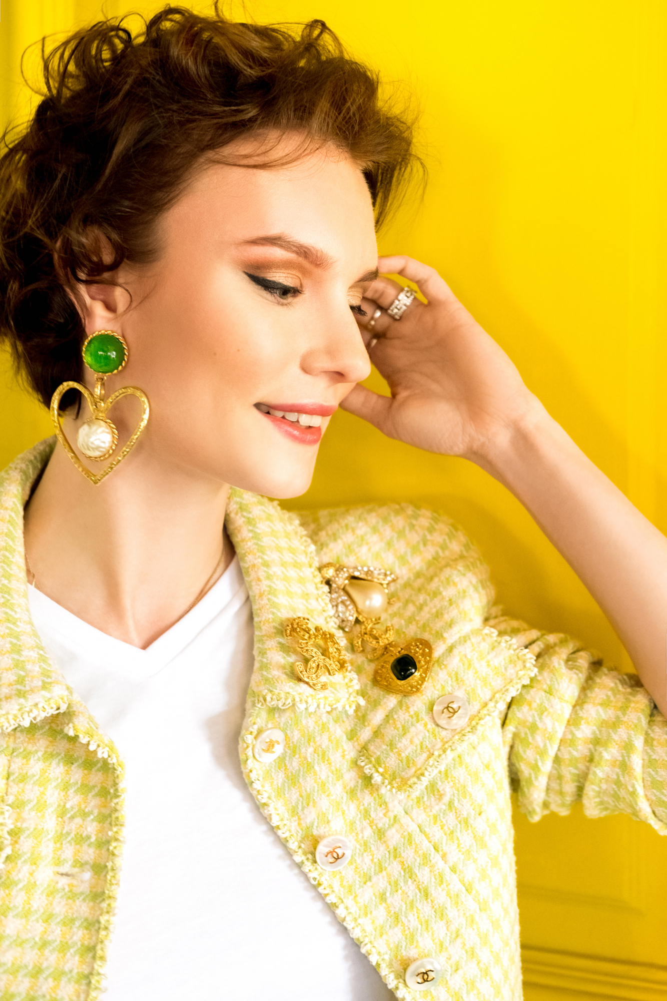 Барочная тройная брошь Chanel