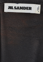 Черная кожаная юбка Jil Sander 