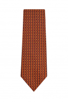 Шелковый галстук Hermès с монограммой