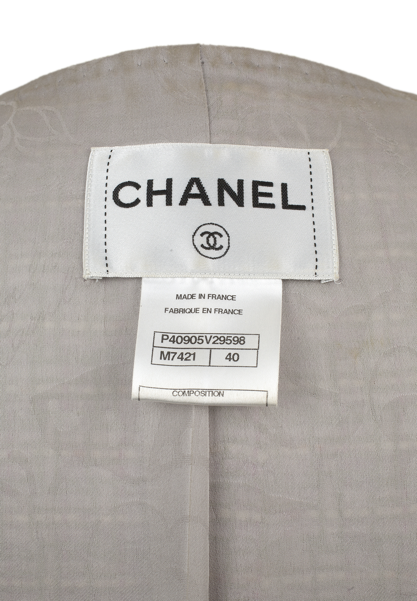 Твидовый жакет Chanel с кристаллами